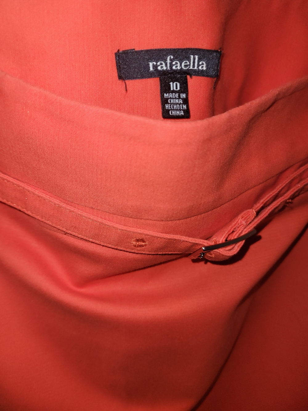 Rafaella Orange Belted Skirt